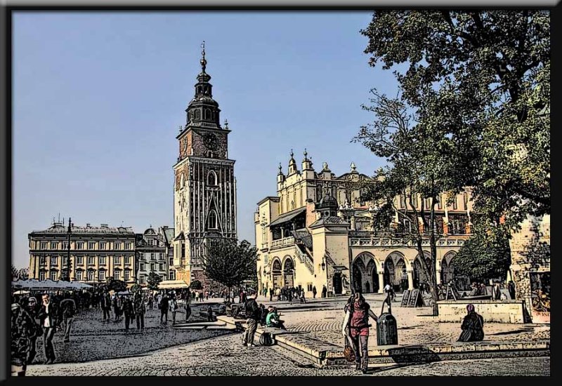 A square in Krakow,Poland...