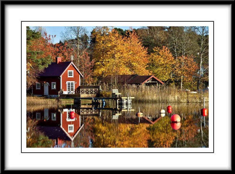 Little red house reflections...