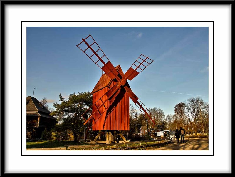 red windmill...