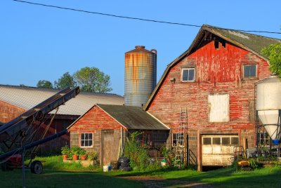 Old  New England dairy farm.