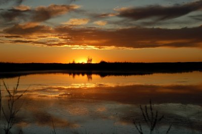 Sunset @ Miquelon Lake