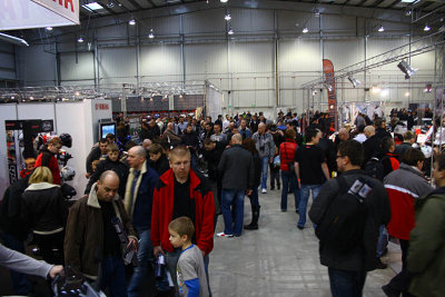 Visitors on Motorcycle Fair