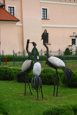 Niepolomice - sculpture near the Castle