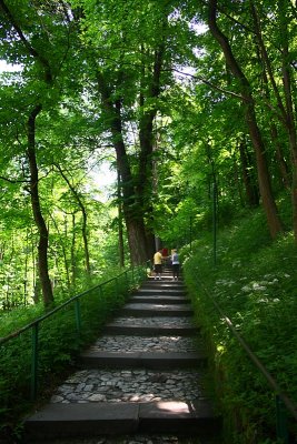 Stairs leading into the Castle