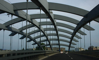 Cracow - Bridge with modern architecture
