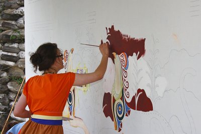 Painting murals
