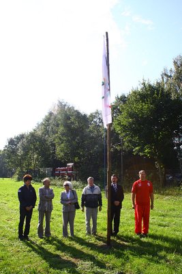 Ceremony of opening of Festival - Flag on mast