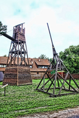Siege tower and perriere