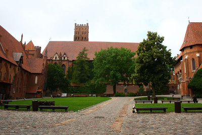 Courtyard of Malbork castle