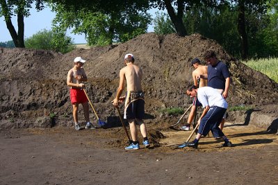 Archaeological excavations in summer time