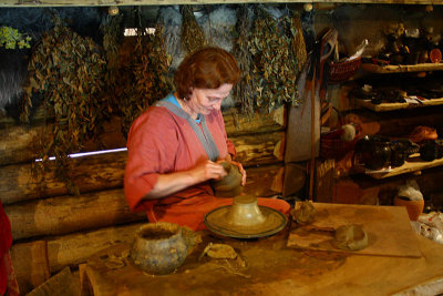 Portrait of a potter - Potter's stand