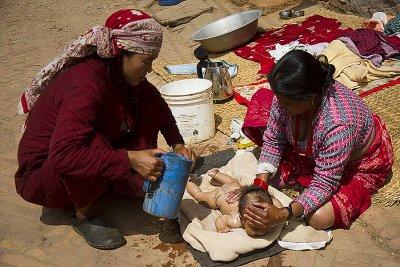 Baby bath town street Pharming