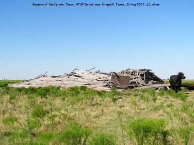 Ex- ATSF depot of Skellytown Texas 