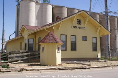Ex- ATSF Stratford, Texas depot 