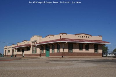 Ex-ATSF depot  of Canyon, Texas