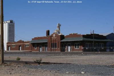 Ex-ATSF depot  of Panhandle, Texas 