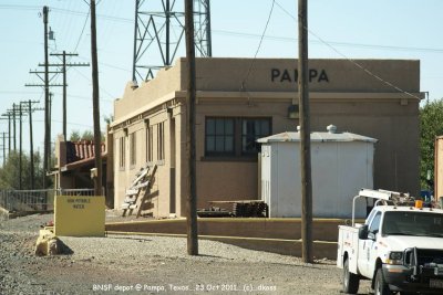 Ex-ATSF depot  of Pampa, Texas