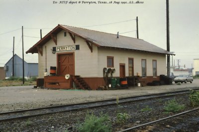Ex-ATSF depot  of Perryton, Texas 