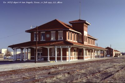 Ex- ATSF depot of San Angelo, Texas