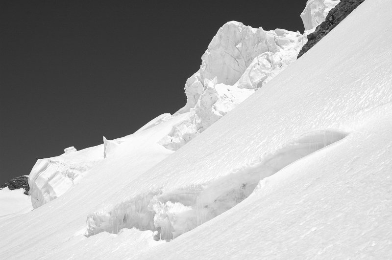 At the foot of Punta Gnifetti