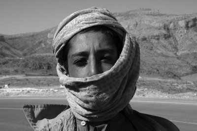 Shepherd Boy near Jebel Shams
