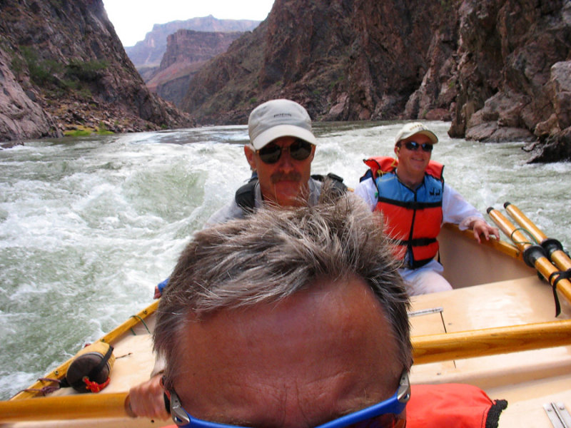 Lew Steiger rowing