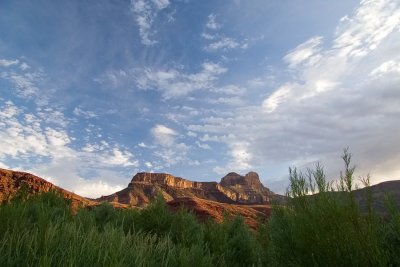 Sunset, Unkar camp, mile 72