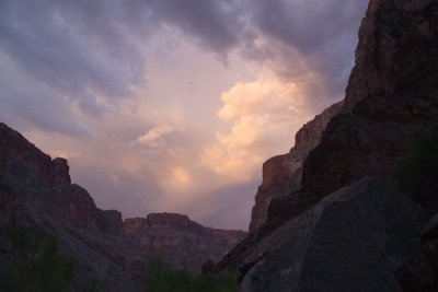 Sunset, Red Slide camp
