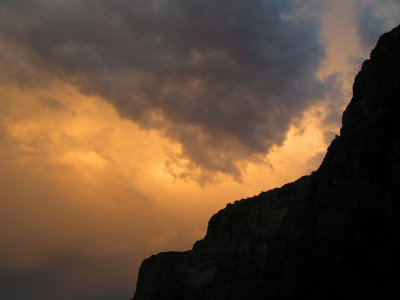 Sunset, Red Slide camp (DZ)