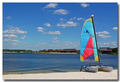 A nice view of the poly from the Grand Floridian Beach