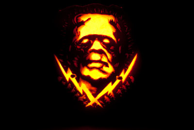 Frankenstein
Carved Pumpkin by Zarah
Candle lit time exposure