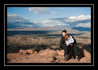 Kathy and Norah on the summit