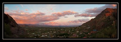 Pink clouds!