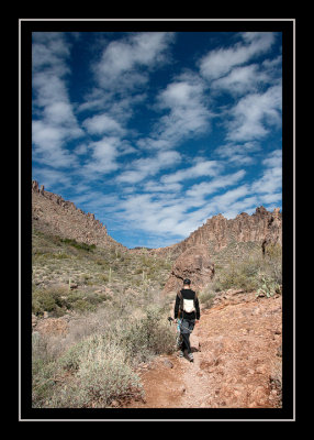 Steve and Norah on the trail