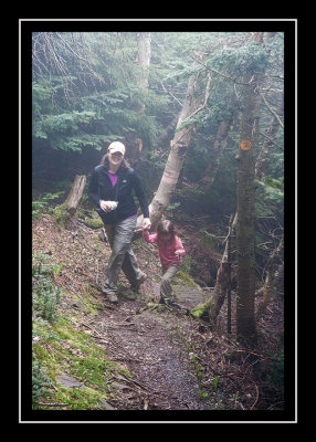 Kathy and Norah hiking