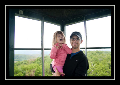 Steve and Norah in the tower