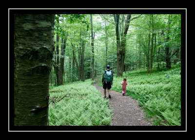 Steve and Norah on the trail