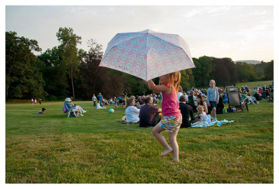 Dancing with the umbrella