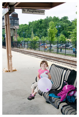 Waiting for the train