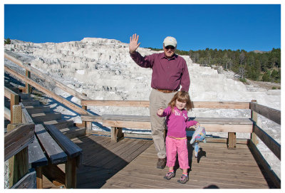 Grandpa and Norah at the terraces