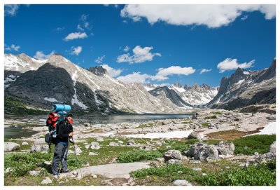 Steve at Titcomb Basin