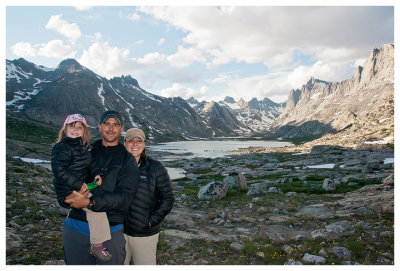 Family shot in Titcomb Basin