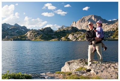 Kathy and Norah at Island Lake