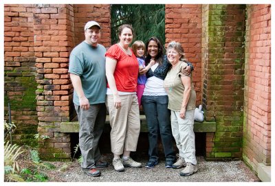 Group picture in the gardens