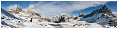 A panoramic with Alpe dei Piani and Mt. Paterno