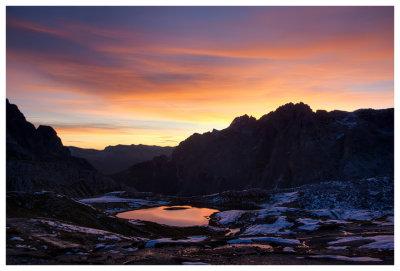 Sunrise over Alpe dei Pian