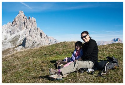 Kathy and Norah enjoying the last day in the mountains