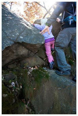 Norah hits the trail