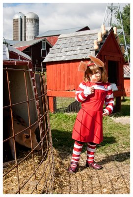 Olivia visits Hahn Farm