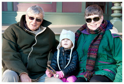 Norah with Grandma and Grandpa